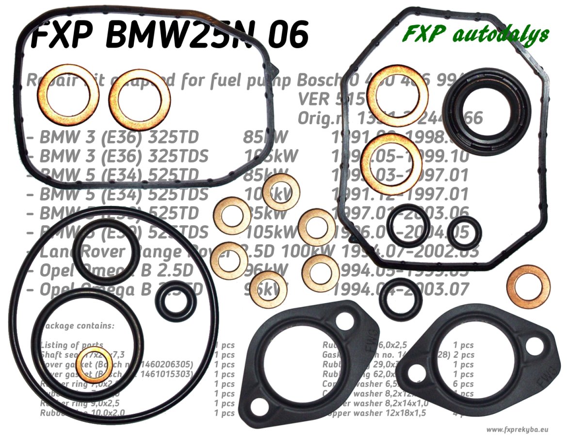 Fuel pompe Bosch 0 460 406 994 repair KIT