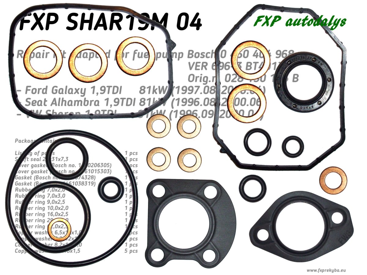 Fuel pompe 0 460 404 968 repair KIT