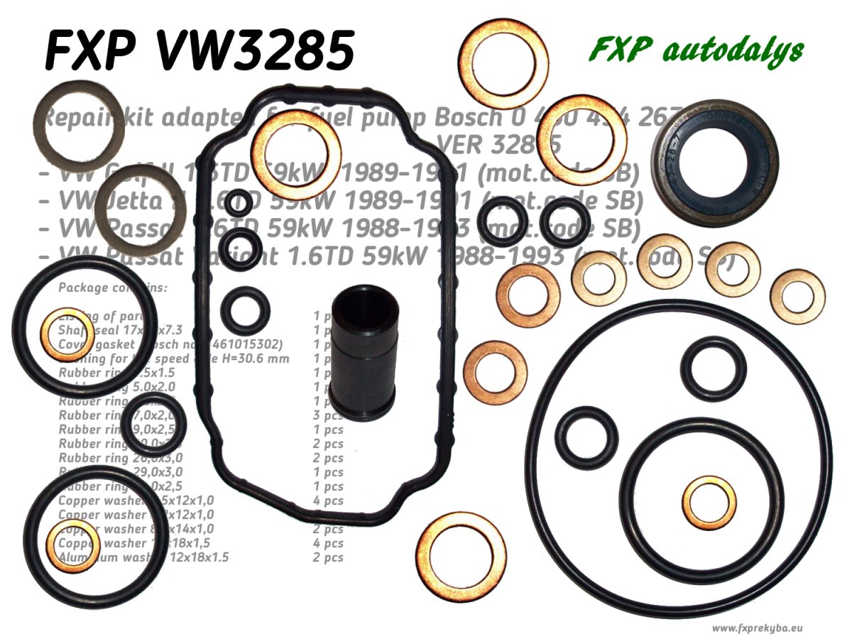 Fuel pompe Bosch 0 460 494 267 repair KIT