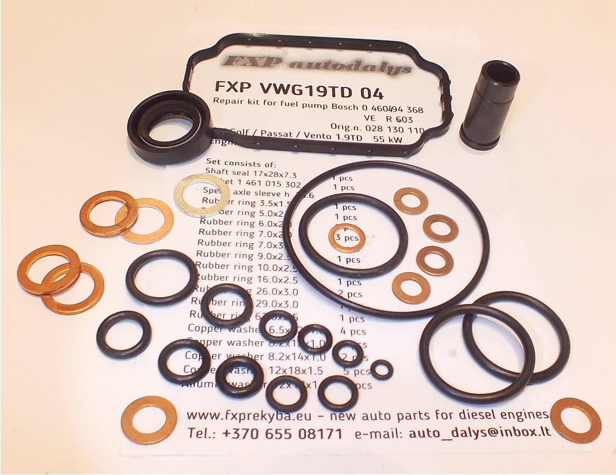 Fuel pompe Bosch 0 460 494 368 repair KIT